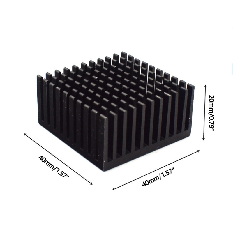 4 個のヒートシンク 40x40x20mm アルミニウムヒー - Raspberry Pi Water Cooling Kit のレビューと価格