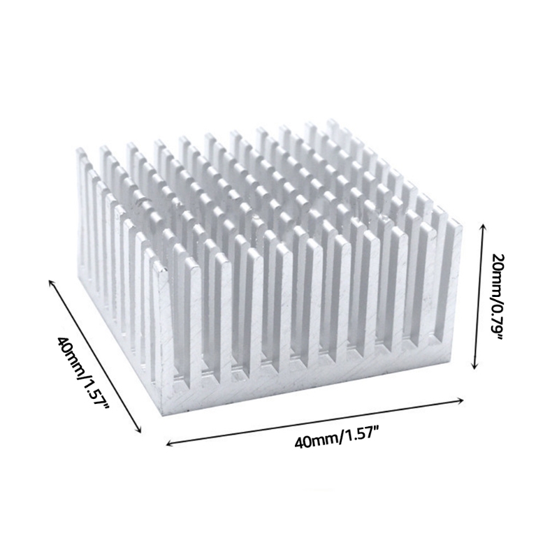 4 個のヒートシンク 40x40x20mm アルミニウムヒー - Raspberry Pi Water Cooling Kit のレビューと価格